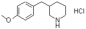 3-(4-甲氧基芐基)哌啶鹽酸鹽結(jié)構(gòu)式_625454-21-9結(jié)構(gòu)式