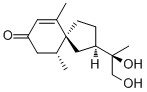 [2R-[2ALPHA(R*),5ALPHA(R*)]]-2-(1,2-二羥基-1-甲基乙基)-6,10-二甲基螺[4.5]癸-6-烯-8-酮結構式_62574-30-5結構式