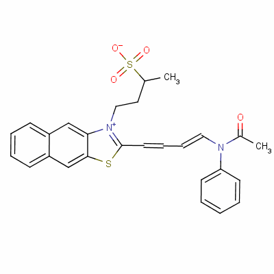 2-[4-(乙?；桨坊?-1,3-丁二烯基]-3-(3-磺酸基丁基)萘并[2,3-d]噻唑鎓結(jié)構(gòu)式_63148-84-5結(jié)構(gòu)式