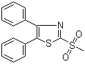 2-(甲基磺?；?-4,5-二苯基噻唑結(jié)構(gòu)式_63318-84-3結(jié)構(gòu)式