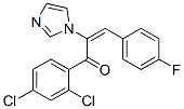 (e)-(9ci)-1-(2,4-二氯苯基)-3-(4-氟苯基)-2-(1H-咪唑-1-基)-2-丙烯-1-酮結(jié)構式_63334-79-2結(jié)構式