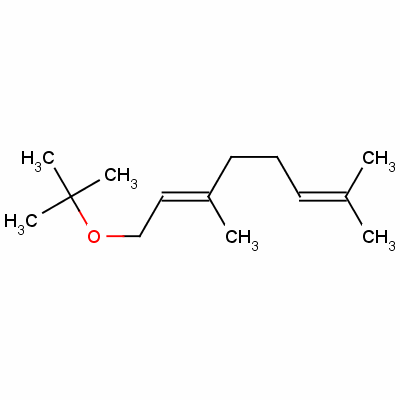 (E)-1-(1,1-二甲基乙氧基)-3,7-二甲基-2,6-辛二烯結構式_63343-23-7結構式
