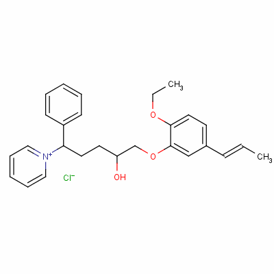 (E)-(二苯基甲基)[3-(2-乙氧基-5-丙烯基-1-苯氧基)-2-羥基丙基]氯化銨結構式_63476-94-8結構式