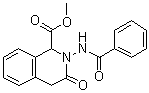 2-苯酰胺-3-氧代-1,4-二氫異喹啉-1-羧酸甲酯結(jié)構(gòu)式_63500-02-7結(jié)構(gòu)式