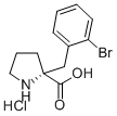 (R)-alpha-(2-溴芐基)-脯氨酸鹽酸鹽結(jié)構(gòu)式_637020-86-1結(jié)構(gòu)式