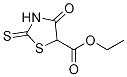 4-氧代-2-硫氧代噻唑烷-5-羧酸乙酯結(jié)構(gòu)式_63910-18-9結(jié)構(gòu)式