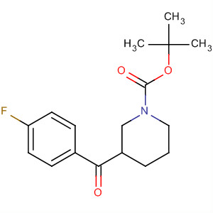 3-(4-氟苯甲酰基)哌啶-1-羧酸叔丁酯結(jié)構(gòu)式_639468-31-8結(jié)構(gòu)式