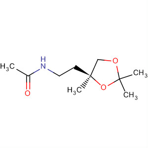 N-[2-[(s)-2,2,4-三甲基-1,3-二氧雜烷-4-基]乙基]乙酰胺結(jié)構(gòu)式_64018-46-8結(jié)構(gòu)式