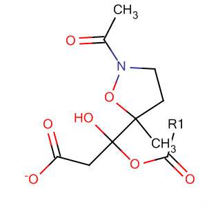 (5R)-2-乙?；?5-甲基-5-異噁唑啉甲醇乙酸酯結(jié)構(gòu)式_64018-47-9結(jié)構(gòu)式