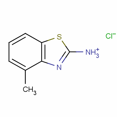 4-甲基苯并噻唑-2-胺鹽酸鹽結(jié)構(gòu)式_64036-72-2結(jié)構(gòu)式
