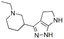 (9CI)-3-(1-乙基-3-哌啶基)-1,4,5,6-四氫-吡咯并[2,3-c]吡唑結構式_641991-61-9結構式