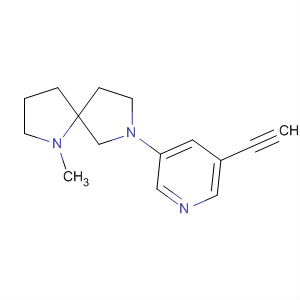 1-甲基-7-(5-乙炔-3-吡啶)-1,7-二氮雜螺[4.4]壬烷結(jié)構(gòu)式_646056-33-9結(jié)構(gòu)式
