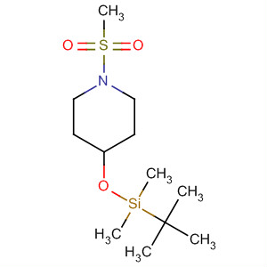 1-甲烷磺?；?4-(叔丁基二甲基甲硅烷基)氧基哌啶結(jié)構(gòu)式_647014-32-2結(jié)構(gòu)式