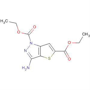 3-氨基-1H-噻吩并[3,2-c]吡唑-1,5-二羧酸 1,5-二乙酯結(jié)構(gòu)式_648412-62-8結(jié)構(gòu)式