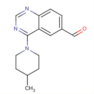 4-(4-甲基哌啶-1-基)喹唑啉-6-甲醛結(jié)構(gòu)式_648449-22-3結(jié)構(gòu)式