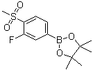 2-(3-氟-4-甲烷磺?；?苯基)-4,4,5,5-四甲基-[1,3,2]二噁硼烷結(jié)構(gòu)式_648904-85-2結(jié)構(gòu)式