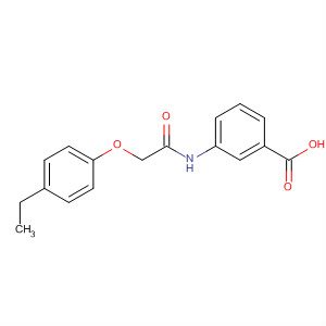 3-(2-(4-乙基苯氧基)乙酰氨基)苯甲酸結(jié)構(gòu)式_649773-69-3結(jié)構(gòu)式