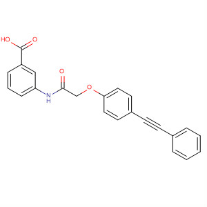 3-(2-(4-(2-苯基乙炔)苯氧基)乙酰氨基)苯甲酸結(jié)構(gòu)式_649773-77-3結(jié)構(gòu)式