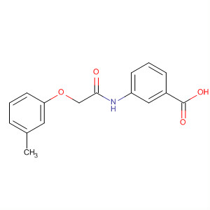 3-(2-(間甲苯氧基)乙酰氨基)苯甲酸結(jié)構(gòu)式_649773-91-1結(jié)構(gòu)式
