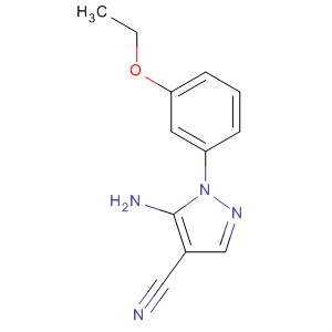 5-氨基-1-(3-乙氧基苯基)-1H-吡唑-4-甲腈結(jié)構(gòu)式_650629-04-2結(jié)構(gòu)式