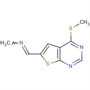 N-[4-(甲基硫代)噻吩并[2,3-d]嘧啶-6-基亞甲基]甲胺結(jié)構(gòu)式_655253-74-0結(jié)構(gòu)式