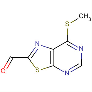 7-(甲基硫代)[1,3]噻唑并[5,4-d]嘧啶-2-甲醛結(jié)構(gòu)式_655255-01-9結(jié)構(gòu)式