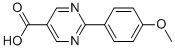2-(4-甲氧基苯基)-5-嘧啶羧酸結(jié)構(gòu)式_65586-76-7結(jié)構(gòu)式