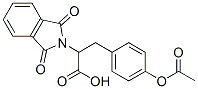3-(4-乙酰氧苯苯基)-2-(1,3-二氧代-1,3-二氫-2-異吲哚)-丙酸結(jié)構(gòu)式_65594-96-9結(jié)構(gòu)式