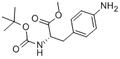 4-氨基-N-(叔丁氧基羰基)-L-苯基丙氨酸甲酯結(jié)構(gòu)式_65615-90-9結(jié)構(gòu)式