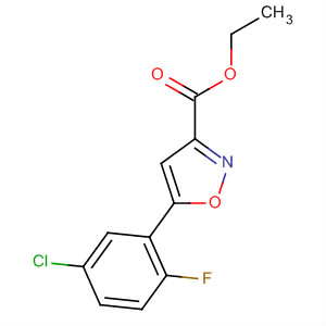 5-(5-氯-2-氟苯基)異噁唑-3-羧酸乙酯結(jié)構(gòu)式_657425-09-7結(jié)構(gòu)式