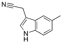 5-甲基吲哚-3-乙腈結(jié)構(gòu)式_65881-14-3結(jié)構(gòu)式