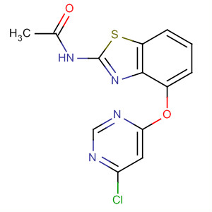 N-(4-(6-氯嘧啶-4-基氧基)苯并[d]噻唑-2-基)乙酰胺結(jié)構(gòu)式_659731-34-7結(jié)構(gòu)式
