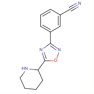 3-(5-哌啶-2-基-[1,2,4]噁二唑-3-基)-苯甲腈結(jié)構(gòu)式_661458-46-4結(jié)構(gòu)式