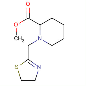 1-(噻唑-2-甲基)哌啶-2-羧酸甲酯結(jié)構(gòu)式_661459-35-4結(jié)構(gòu)式