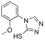 4-(2-甲氧基苯基)-4H-[1,2,4]噻唑-3-硫醇結(jié)構(gòu)式_66297-54-9結(jié)構(gòu)式