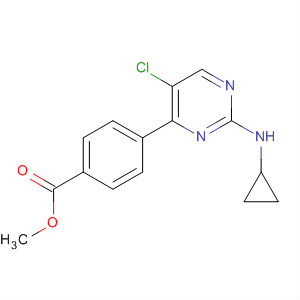 4-(5-氯-2-(環(huán)丙基氨基)嘧啶-4-基)苯甲酸甲酯結(jié)構(gòu)式_663611-66-3結(jié)構(gòu)式