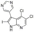 4,5-二氯-2-碘-3-(5-嘧啶)-1H-吡咯并[2,3-B]吡啶結(jié)構(gòu)式_664991-77-9結(jié)構(gòu)式