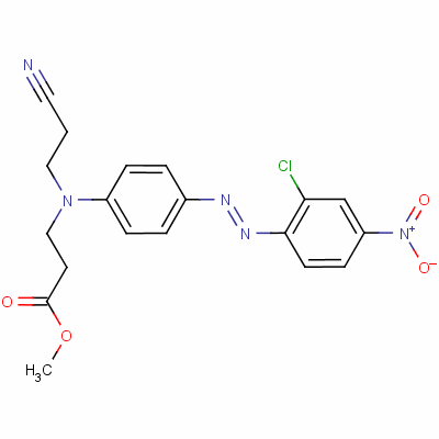 n-[4-[(2-氯-4-硝基苯基) 氮雜]苯基]-n-(2-氰基乙基)--丙氨酸結(jié)構(gòu)式_6657-37-0結(jié)構(gòu)式