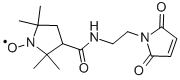 3-(2-馬來酰亞氨基乙基氨基甲?；?-2,2,5,5-四甲基-1-吡咯烷基氧化物結(jié)構(gòu)式_66641-27-8結(jié)構(gòu)式