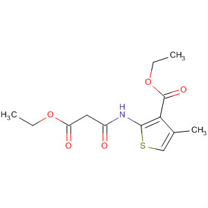 2-(3-乙氧基-3-氧代丙酰胺)-4-甲基噻吩-3-羧酸乙酯結(jié)構(gòu)式_676120-07-3結(jié)構(gòu)式