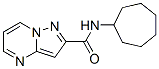 (9CI)-N-環(huán)庚基-吡唑并[1,5-a]嘧啶-2-羧酰胺結(jié)構(gòu)式_676538-07-1結(jié)構(gòu)式