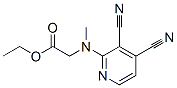 Glycine, n-(3,4-dicyano-2-pyridinyl)-n-methyl-, ethyl esterStructure,676601-84-6Structure Glycine, n-(3,4-dicyano-2-pyridinyl)-n-methyl-, ethyl ester Structure,676601-84-6Structure