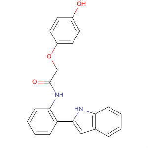 2-(4-羥基-苯氧基)-N-[2-(1H-吲哚-2-基)-苯基]-乙酰胺結構式_677297-23-3結構式