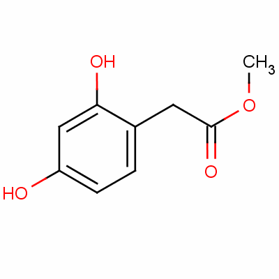 2-(2,4-二羥基苯基)乙酸甲酯結構式_67828-42-6結構式