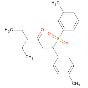 N,N-二乙基-2-[(甲苯-3-磺?；?-對甲苯-氨基]-乙酰胺結構式_680588-93-6結構式