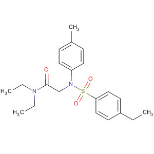 N,N-二乙基-2-[(4-乙基-苯磺?；?-對甲苯-氨基]-乙酰胺結(jié)構(gòu)式_680588-94-7結(jié)構(gòu)式