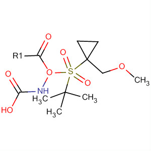 N-[[1-(甲氧基甲基)環(huán)丙基]磺?；鵠 氨基甲酸1,1-二甲基乙酯結(jié)構(gòu)式_681808-27-5結(jié)構(gòu)式