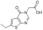 (6-乙基-4-氧代-4H-噻吩并[2,3-d]-嘧啶-3-基)-乙酸結(jié)構(gòu)式_686312-09-4結(jié)構(gòu)式
