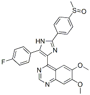 (9ci)-4-[5-(4-氟苯基)-2-[4-(甲基亞磺?；?苯基]-1H-咪唑-4-基]-6,7-二甲氧基喹唑啉結(jié)構(gòu)式_688359-17-3結(jié)構(gòu)式