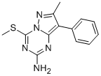7-甲基-4-(甲基硫代)-8-苯基吡唑并[1,5-a][1,3,5]噻嗪-2-胺結(jié)構(gòu)式_690275-78-6結(jié)構(gòu)式
